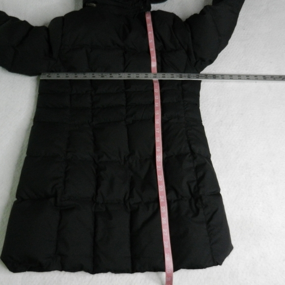 LL Bean Jacket Womens XS Black Down Trench Pertex Classic Downtek Waterproof - Picture 16 of 16